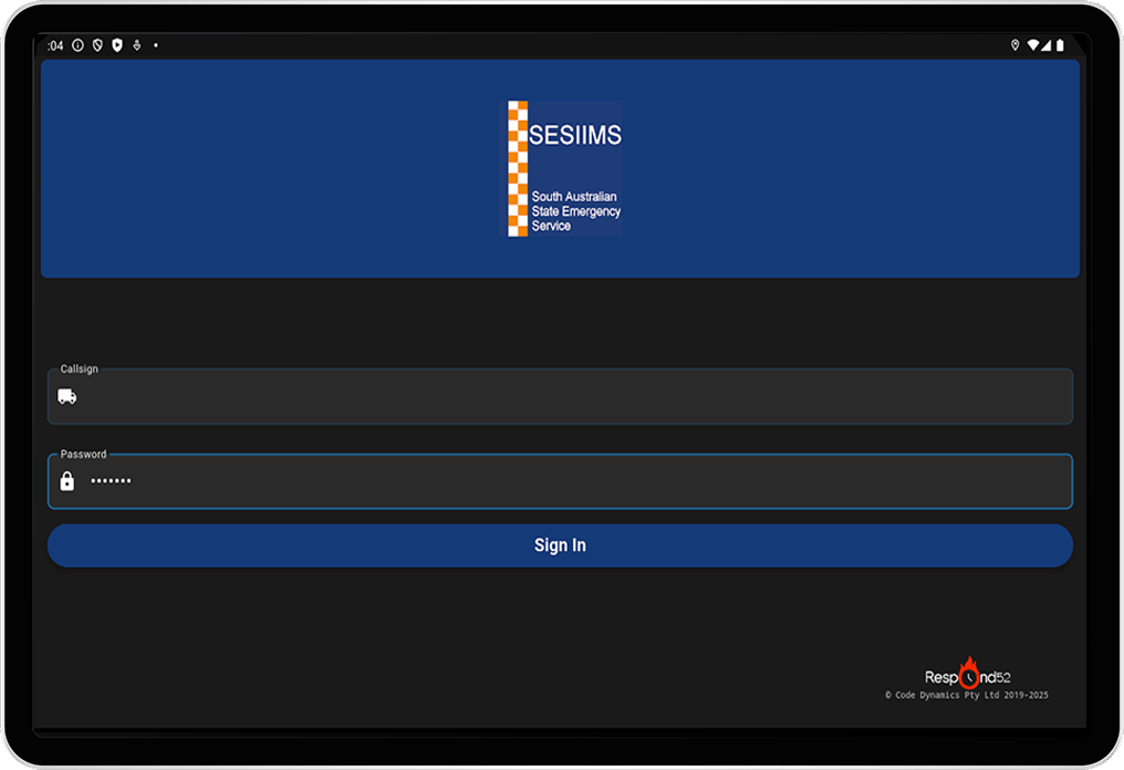 Tablet App Screenshot 1